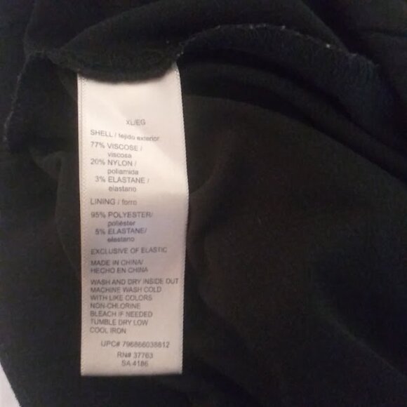 Rafaella Classic Women's size XL black skort - Picture 10 of 11